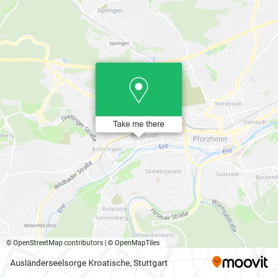 Ausländerseelsorge Kroatische map