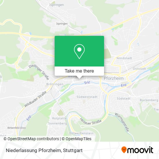 Niederlassung Pforzheim map
