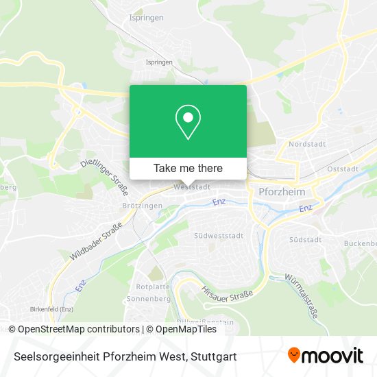 Seelsorgeeinheit Pforzheim West map