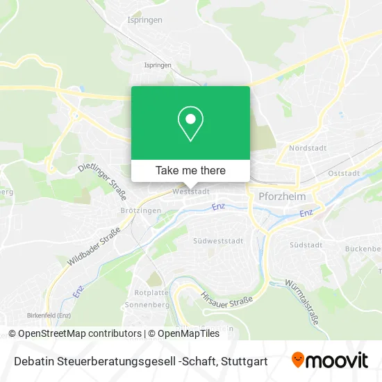 Карта Debatin Steuerberatungsgesell -Schaft