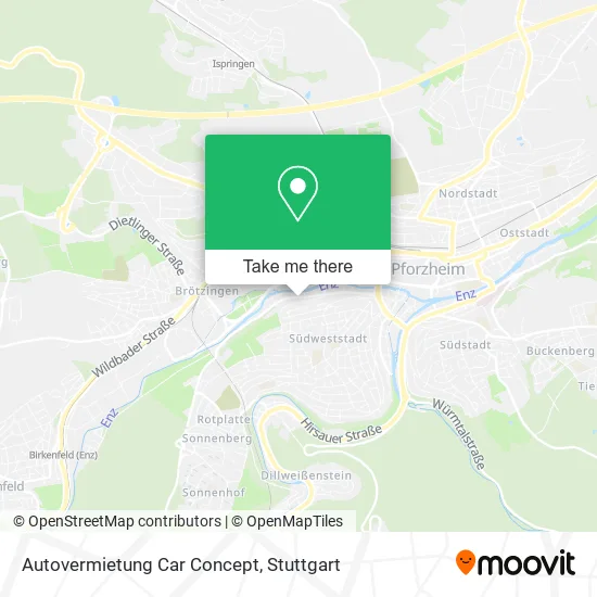 Карта Autovermietung Car Concept