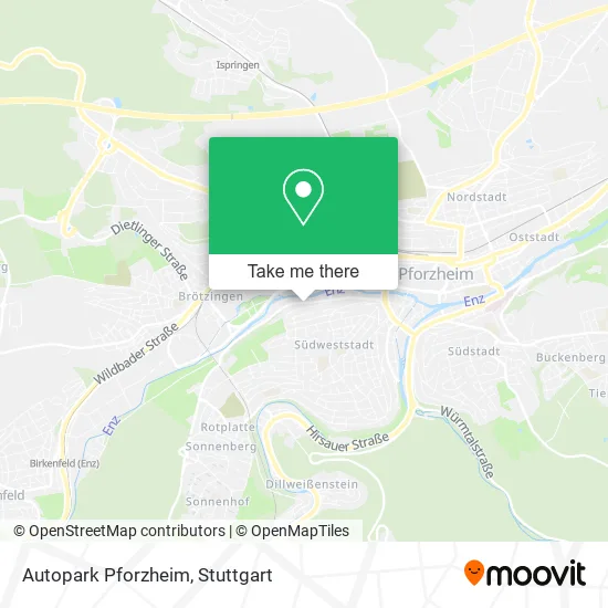 Карта Autopark Pforzheim