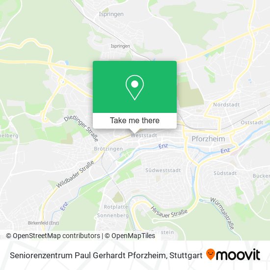 Seniorenzentrum Paul Gerhardt Pforzheim map