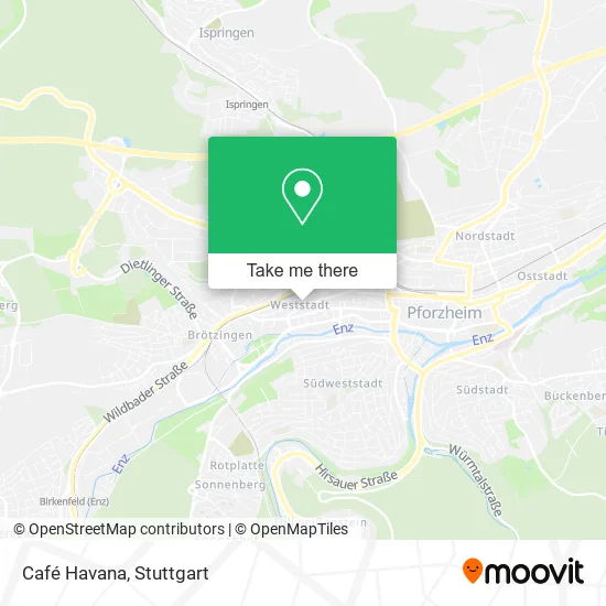 Карта Café Havana