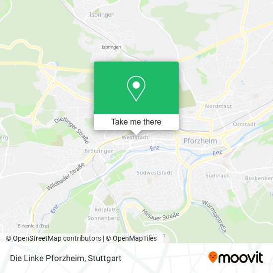 Die Linke Pforzheim map