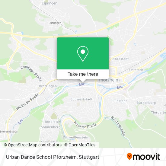 Urban Dance School Pforzheim map