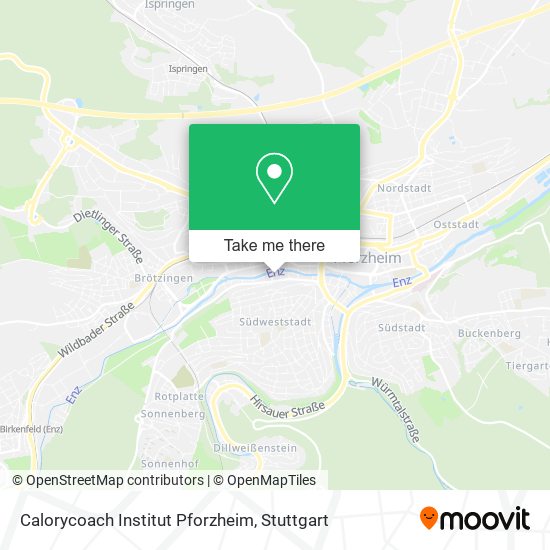 Calorycoach Institut Pforzheim map