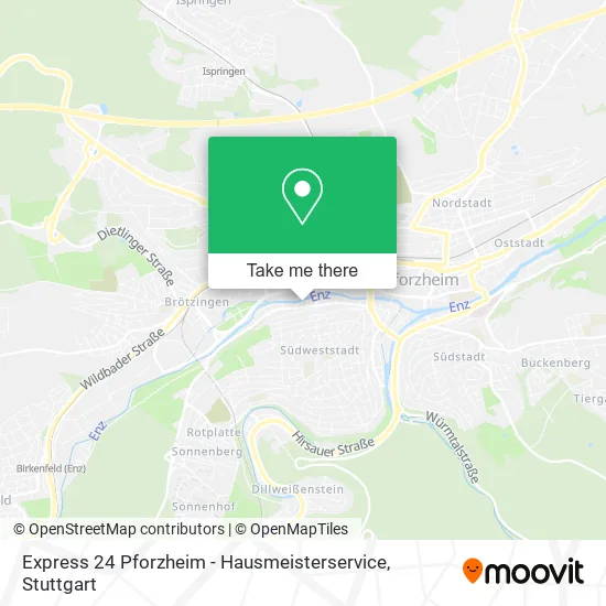 Карта Express 24 Pforzheim - Hausmeisterservice