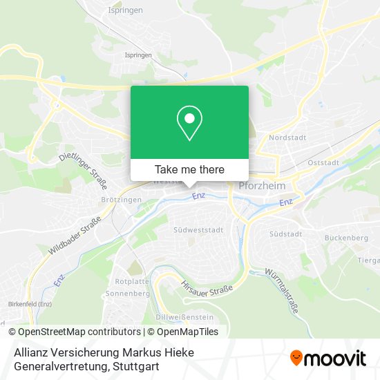 Allianz Versicherung Markus Hieke Generalvertretung map