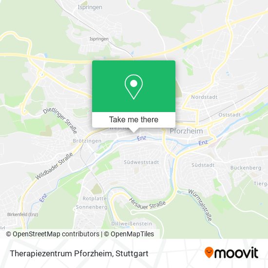 Therapiezentrum Pforzheim map