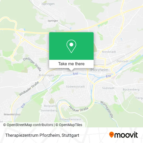 Карта Therapiezentrum Pforzheim