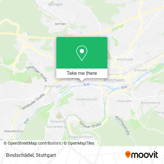Карта Bindschädel