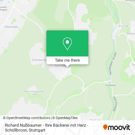 Richard Nußbaumer - Ihre Bäckerei mit Herz - Schöllbronn map