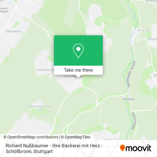 Карта Richard Nußbaumer - Ihre Bäckerei mit Herz - Schöllbronn