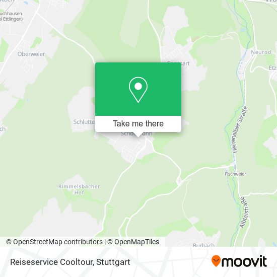 Reiseservice Cooltour map