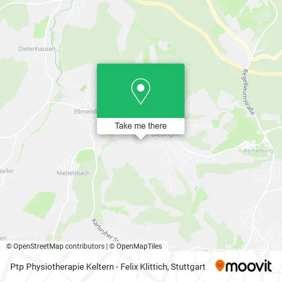 Карта Ptp Physiotherapie Keltern - Felix Klittich