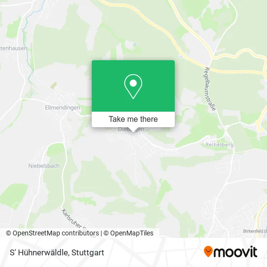 Карта S' Hühnerwäldle