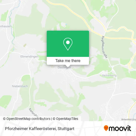Карта Pforzheimer Kaffeerösterei