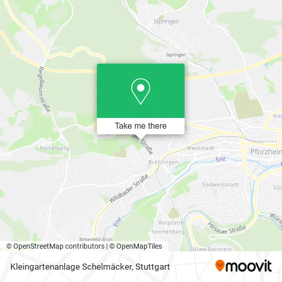 Карта Kleingartenanlage Schelmäcker
