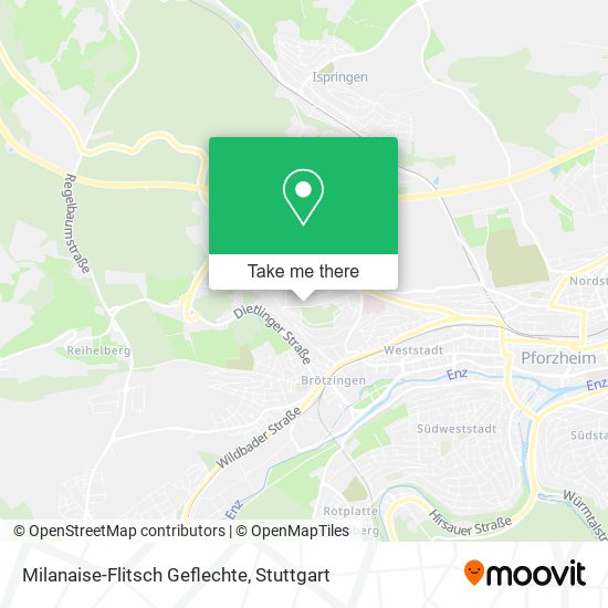 Milanaise-Flitsch Geflechte map