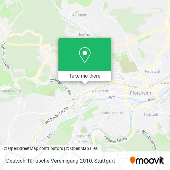 Deutsch-Türkische Vereinigung 2010 map
