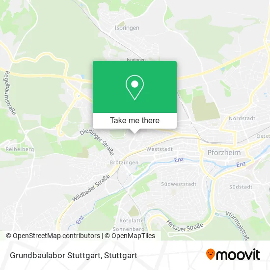 Карта Grundbaulabor Stuttgart