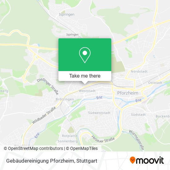 Gebäudereinigung Pforzheim map