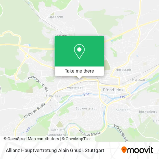 Карта Allianz Hauptvertretung Alain Gnudi