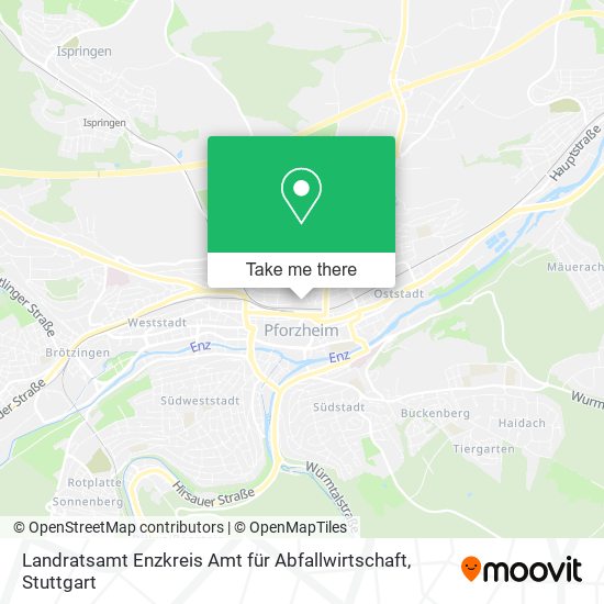 Карта Landratsamt Enzkreis Amt für Abfallwirtschaft