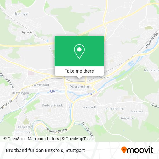 Breitband für den Enzkreis map