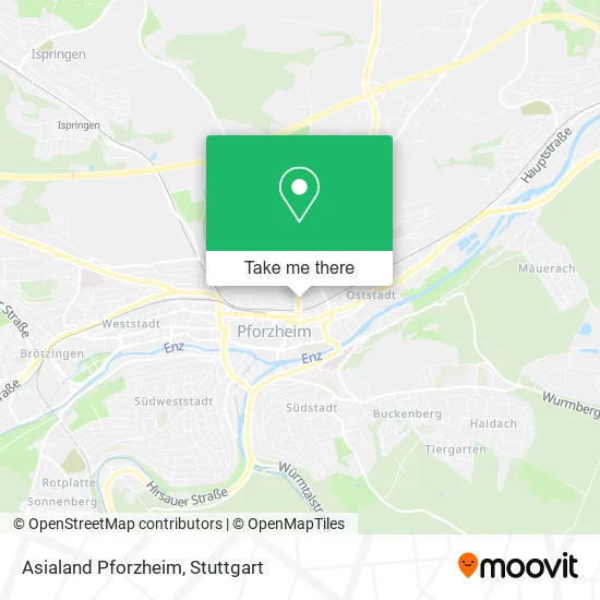 Карта Asialand Pforzheim