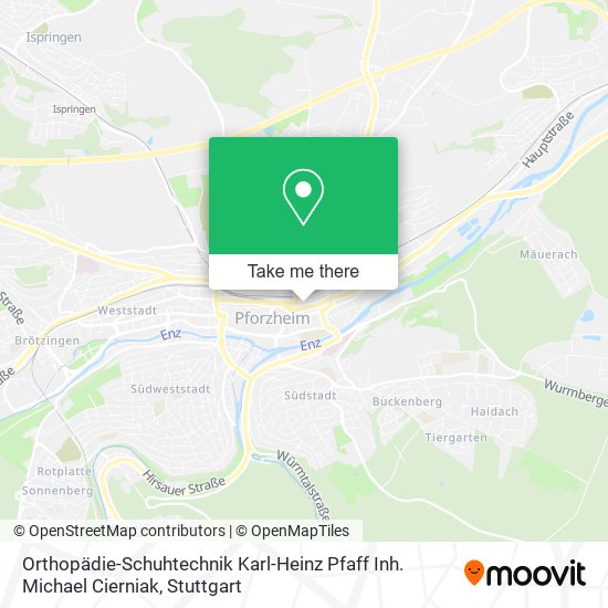 Orthopädie-Schuhtechnik Karl-Heinz Pfaff Inh. Michael Cierniak map