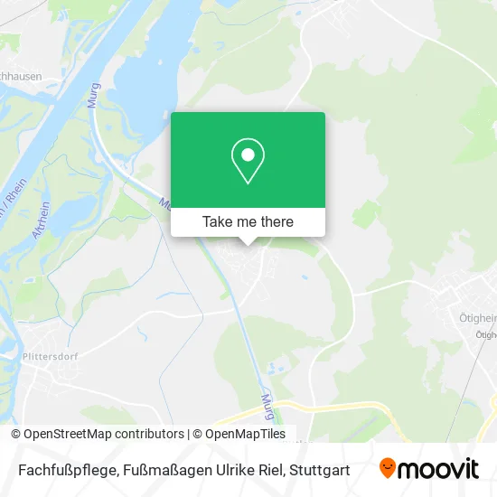 Карта Fachfußpflege, Fußmaßagen Ulrike Riel