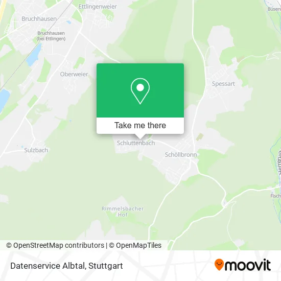Datenservice Albtal map