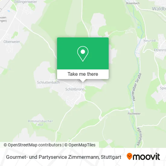 Карта Gourmet- und Partyservice Zimmermann