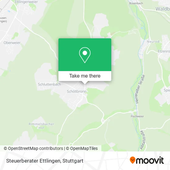 Карта Steuerberater Ettlingen