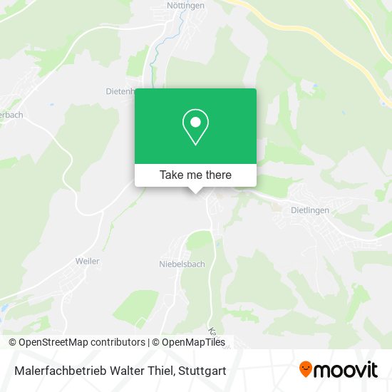 Malerfachbetrieb Walter Thiel map