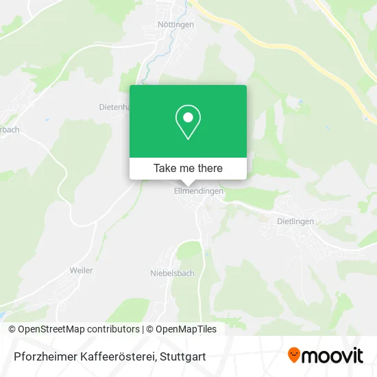 Карта Pforzheimer Kaffeerösterei