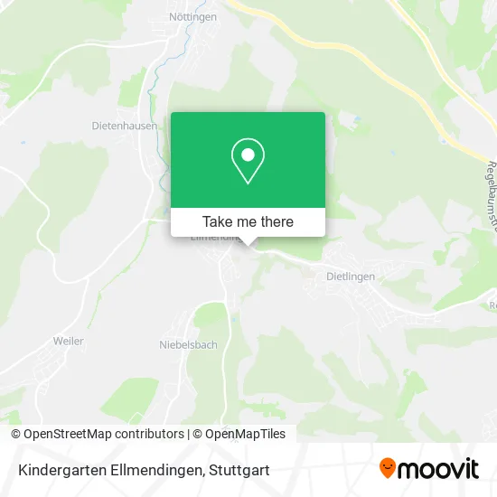 Карта Kindergarten Ellmendingen