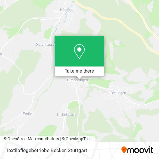 Карта Textilpflegebetriebe Becker