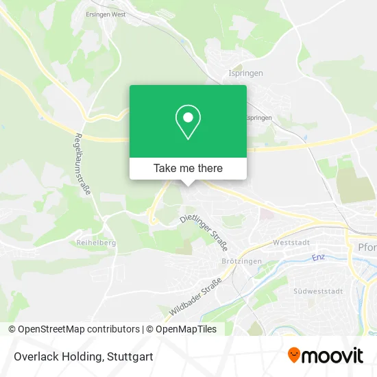Overlack Holding map