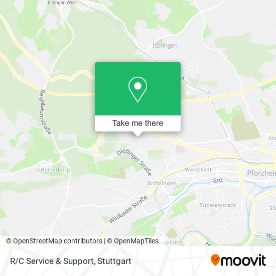R/C Service & Support map
