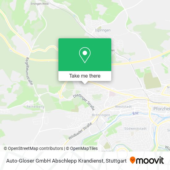 Auto-Gloser GmbH Abschlepp Krandienst map