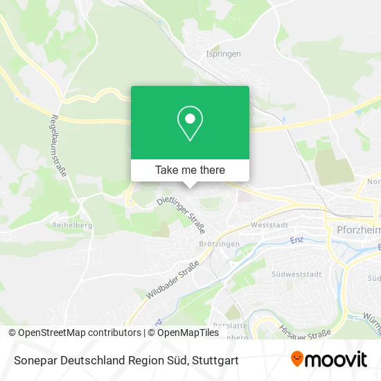 Карта Sonepar Deutschland Region Süd
