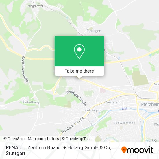 RENAULT Zentrum Bäzner + Herzog GmbH & Co map