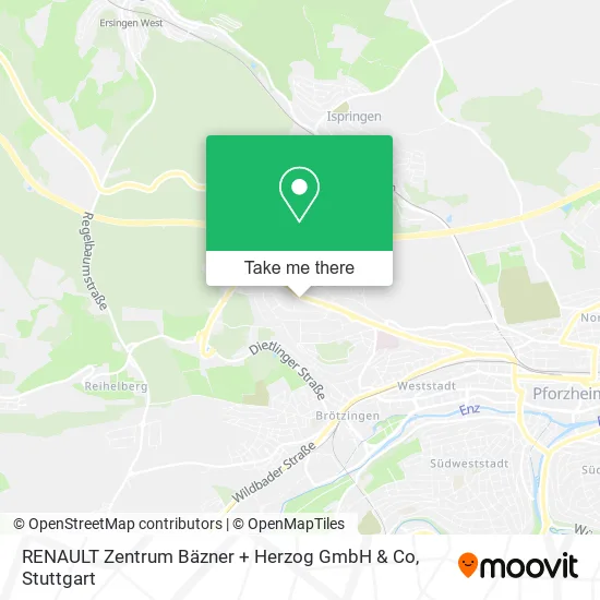 Карта RENAULT Zentrum Bäzner + Herzog GmbH & Co