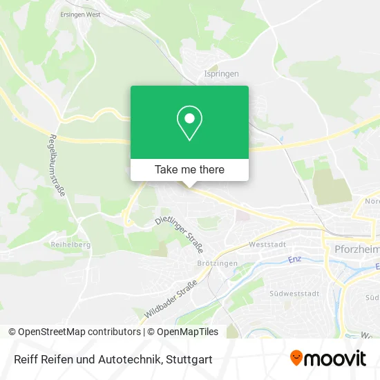 Карта Reiff Reifen und Autotechnik