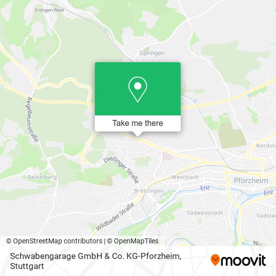 Schwabengarage GmbH & Co. KG-Pforzheim map