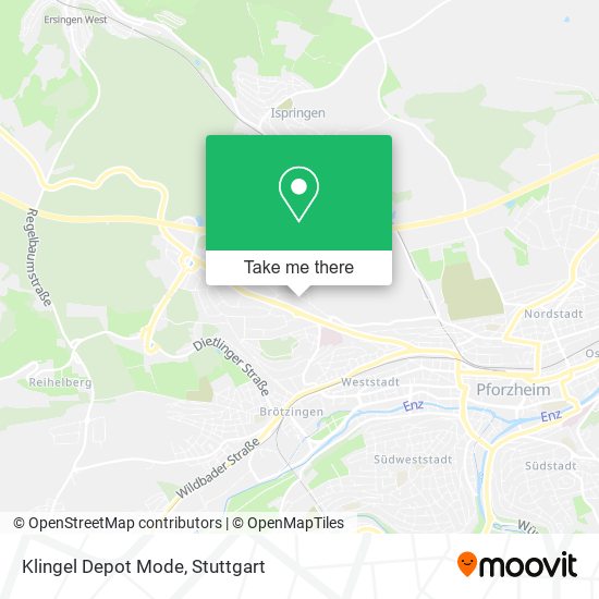 Klingel Depot Mode map