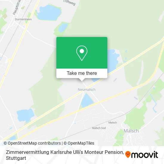 Карта Zimmervermittlung Karlsruhe Ulli's Monteur Pension